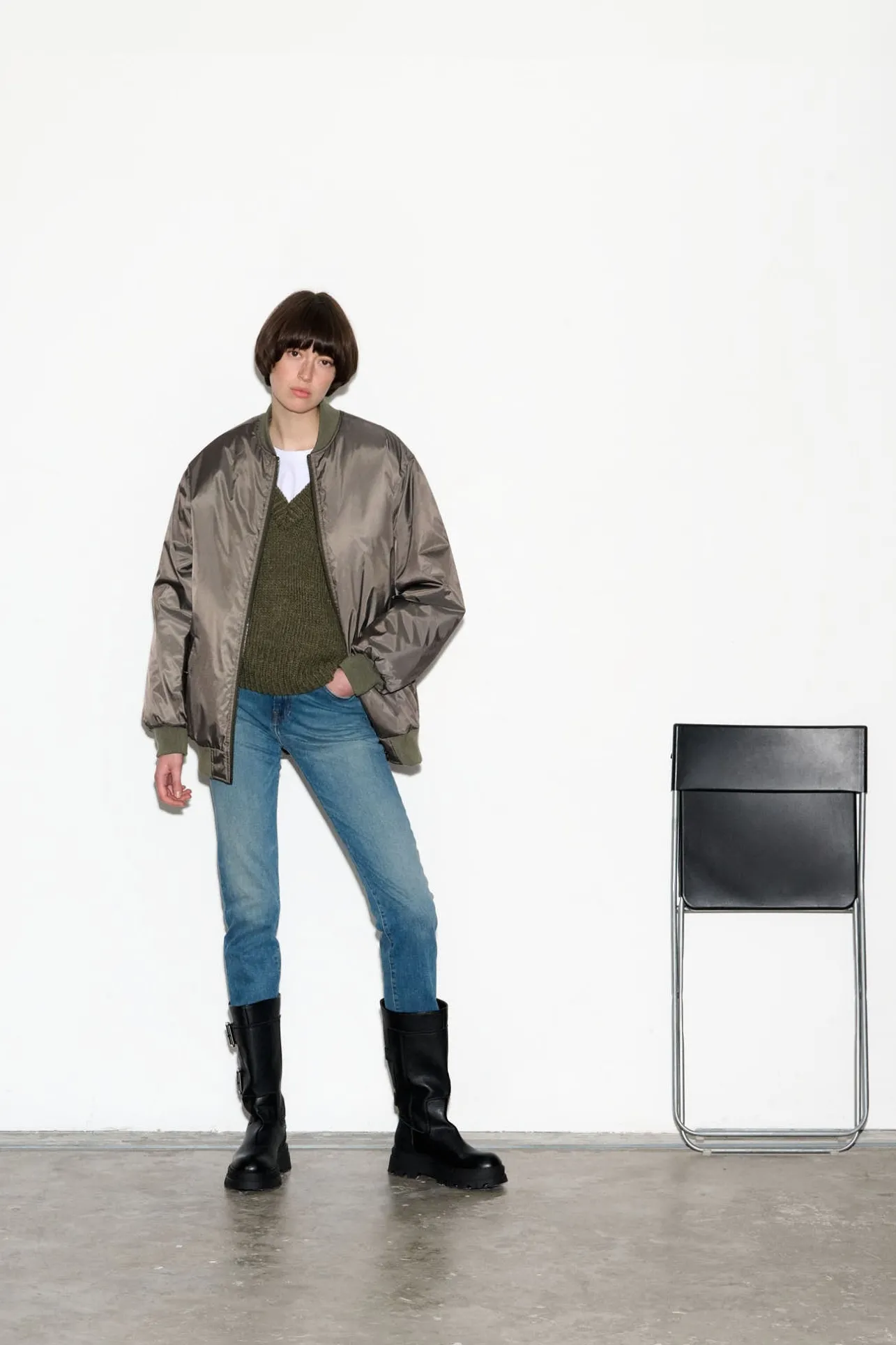 School Rag Blouson aviateur oversize BROOSTER VINTAGE KAKI