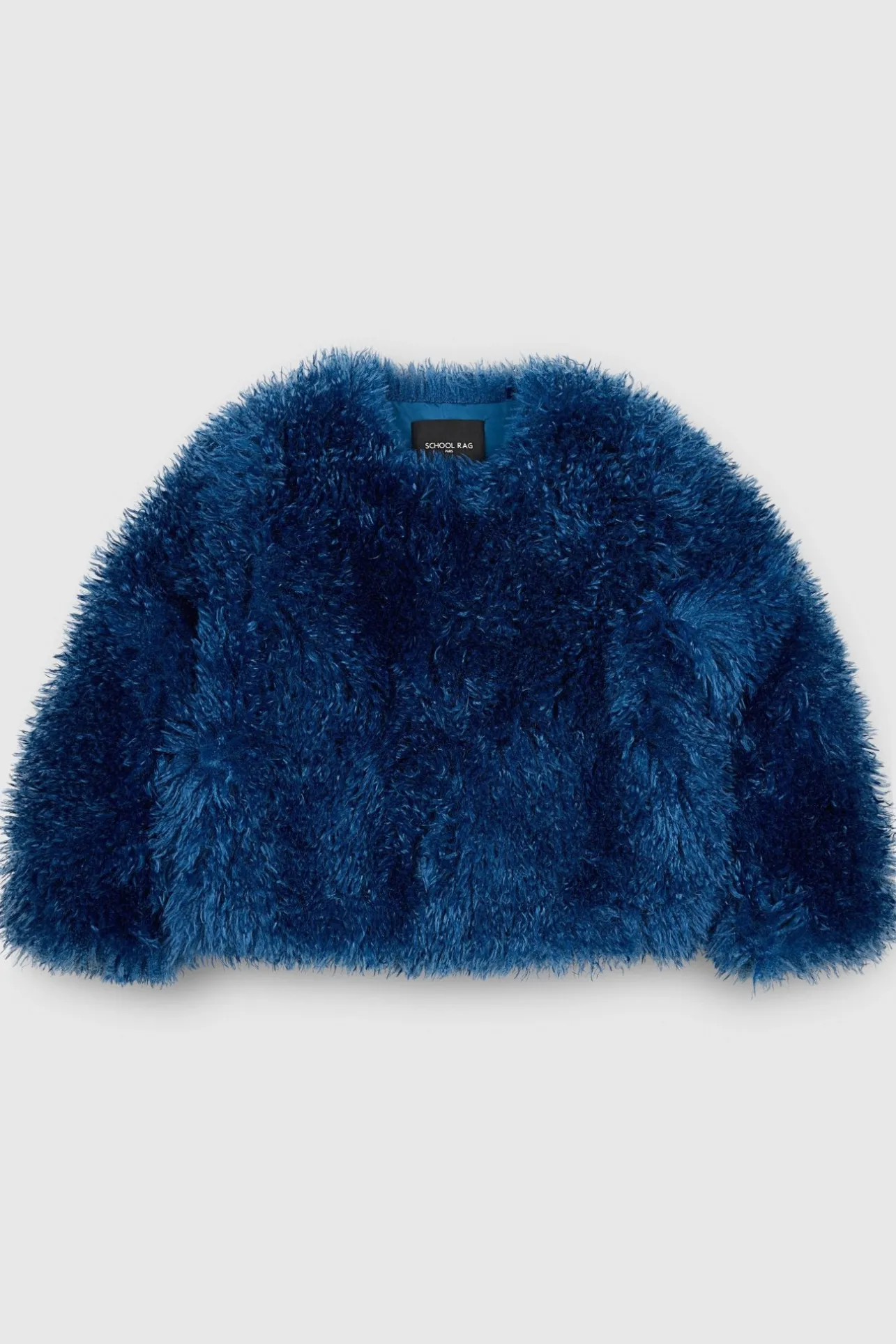School Rag Blouson fourrure BUFFY VINTAGE BLUE