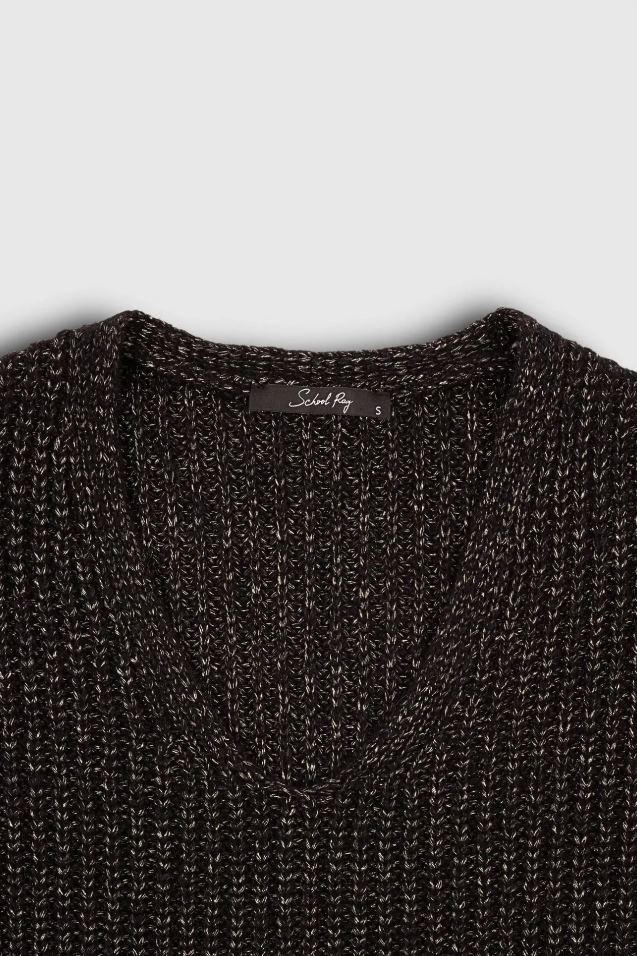 School Rag Pull oversize en maille lurex PACIFIC FULLSHY BLACK FULLSHY