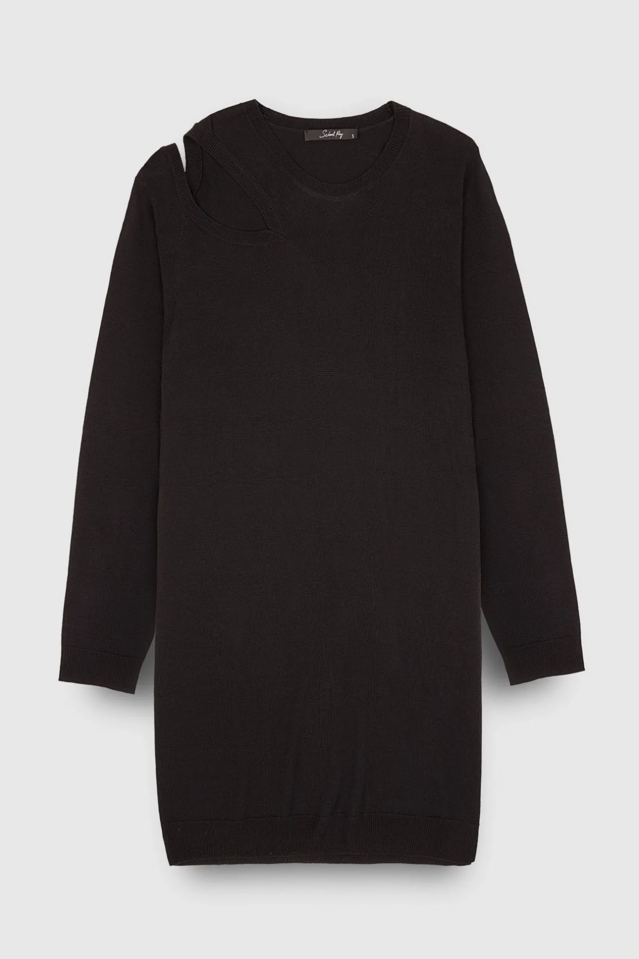 School Rag Robe en maille asymétrique R-PHARELL NOIR