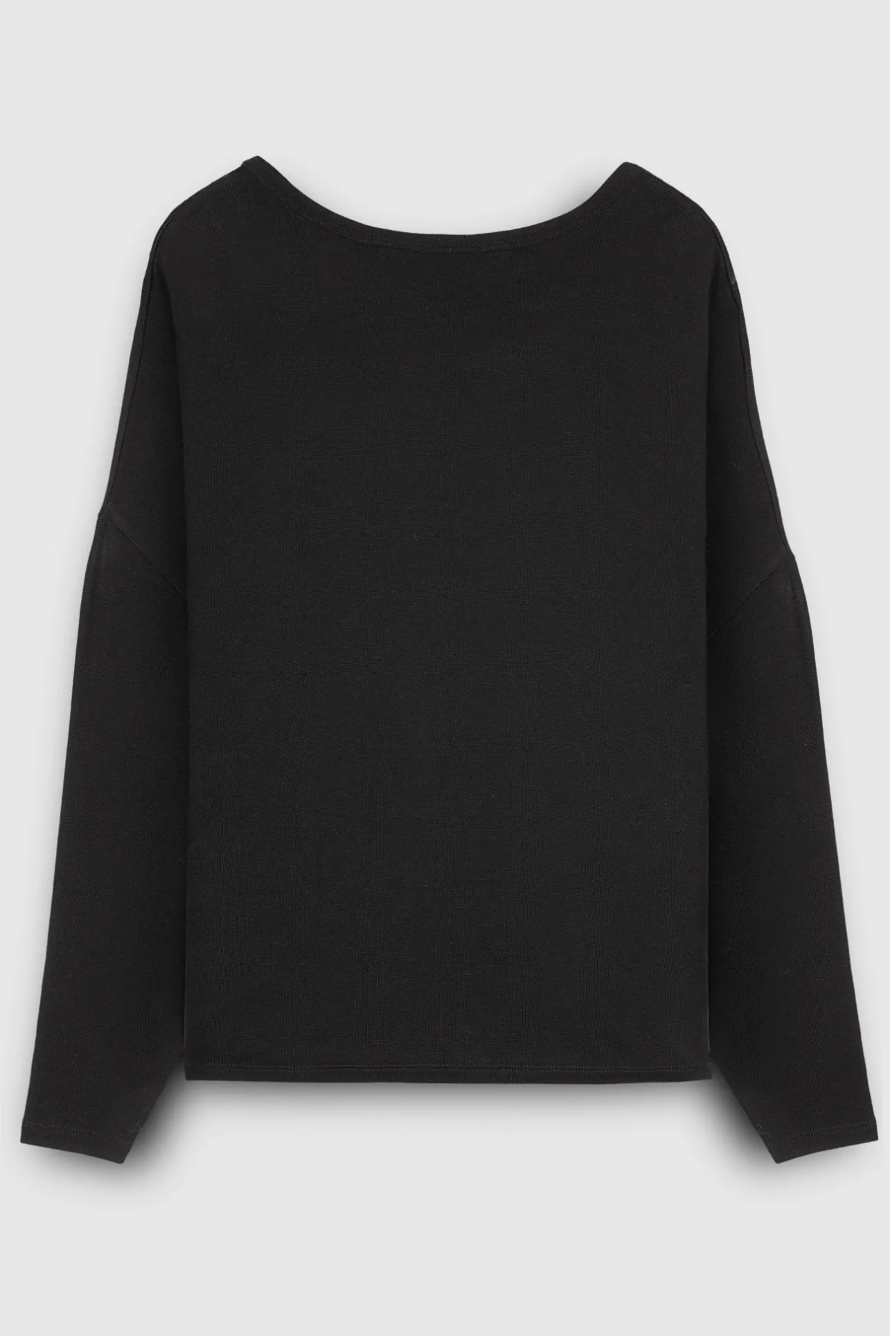 School Rag Top oversize en maille tricot PALM VISCOSE  NOIR